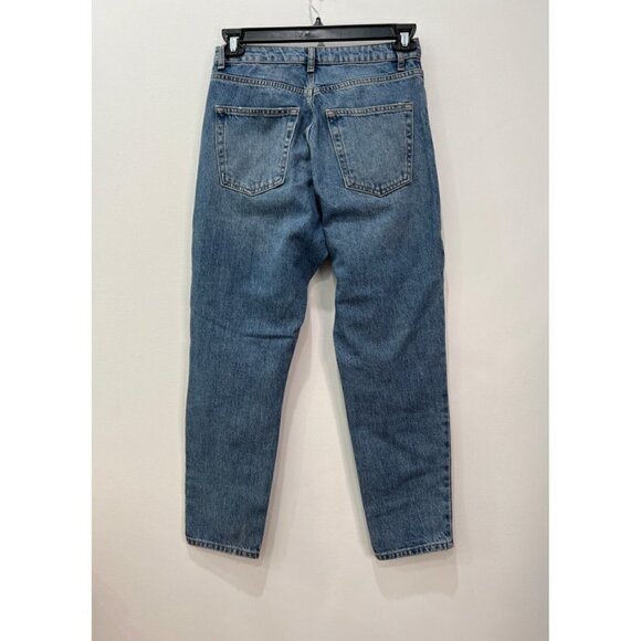 NWT TopShop Size US 6 Mom Jeans Ripped High Waited, Tapered Leg MSRP$75 - Picture 9 of 9